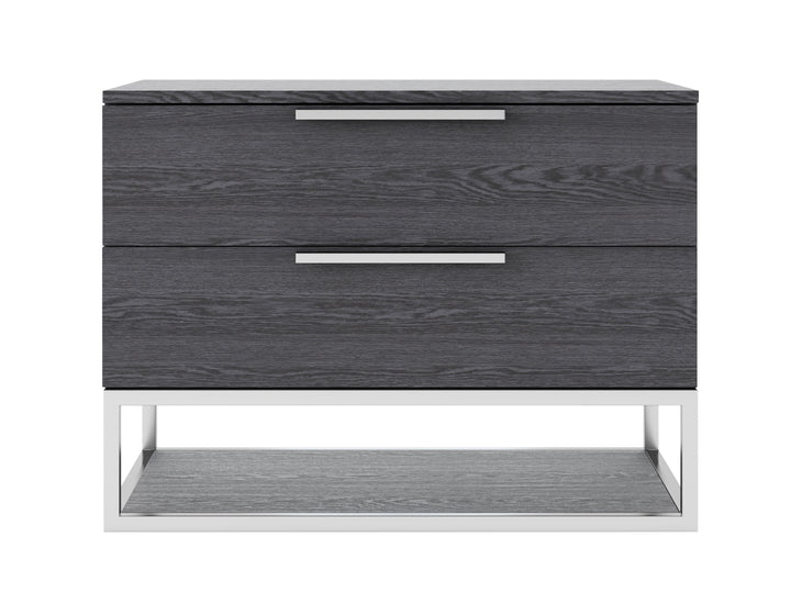 Heloise - Contemporary Grey Elm Nightstand