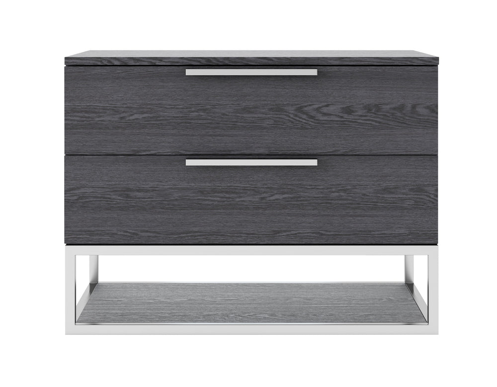 Heloise - Contemporary Grey Elm Nightstand