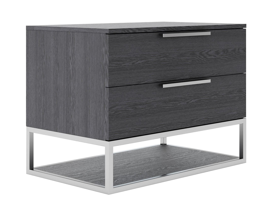 Heloise - Contemporary Grey Elm Nightstand