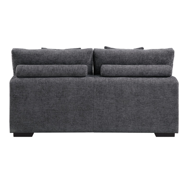 Chosen - Sectional Sofa With Toss Pillows With 2 Chaises With Ottoman - Gray