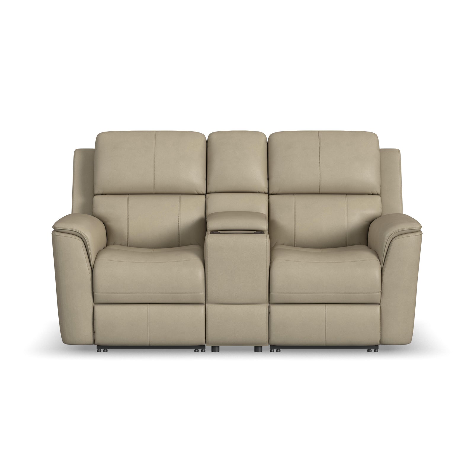 Flexsteel 1041-64PH-94680 Henry  Power Reclining Loveseat With Console & Power Headrests & Lumbar  Beige