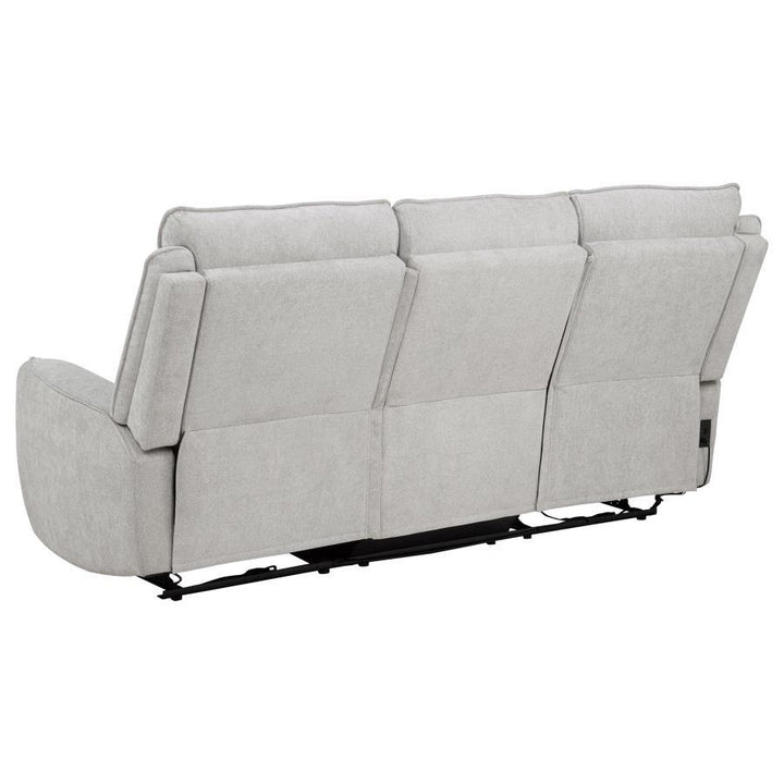 Sylmar - 2 Piece Chenille Power Reclining Sofa Set - Dove Gray