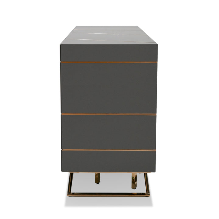 Katzu- Modern Grey and Rose Gold Buffet