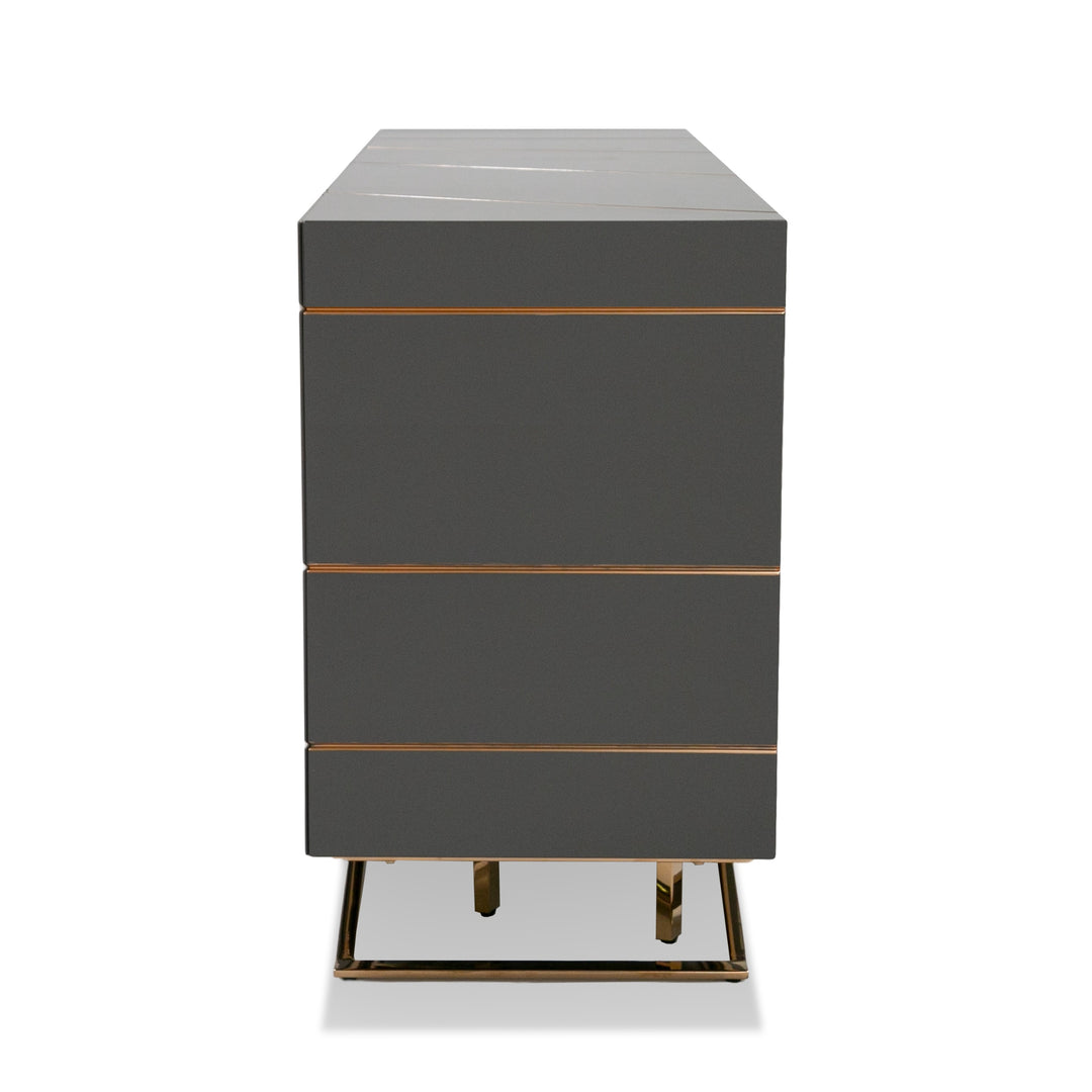 Katzu- Modern Grey and Rose Gold Buffet