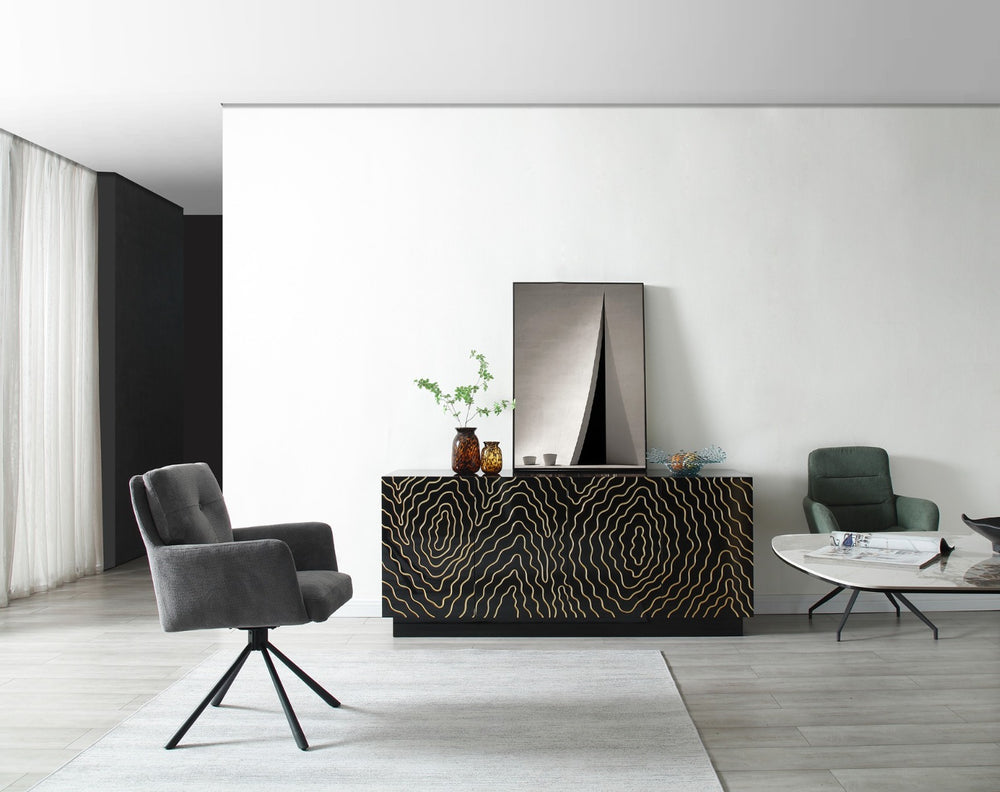 Jonah- Modern Black and Gold Buffet