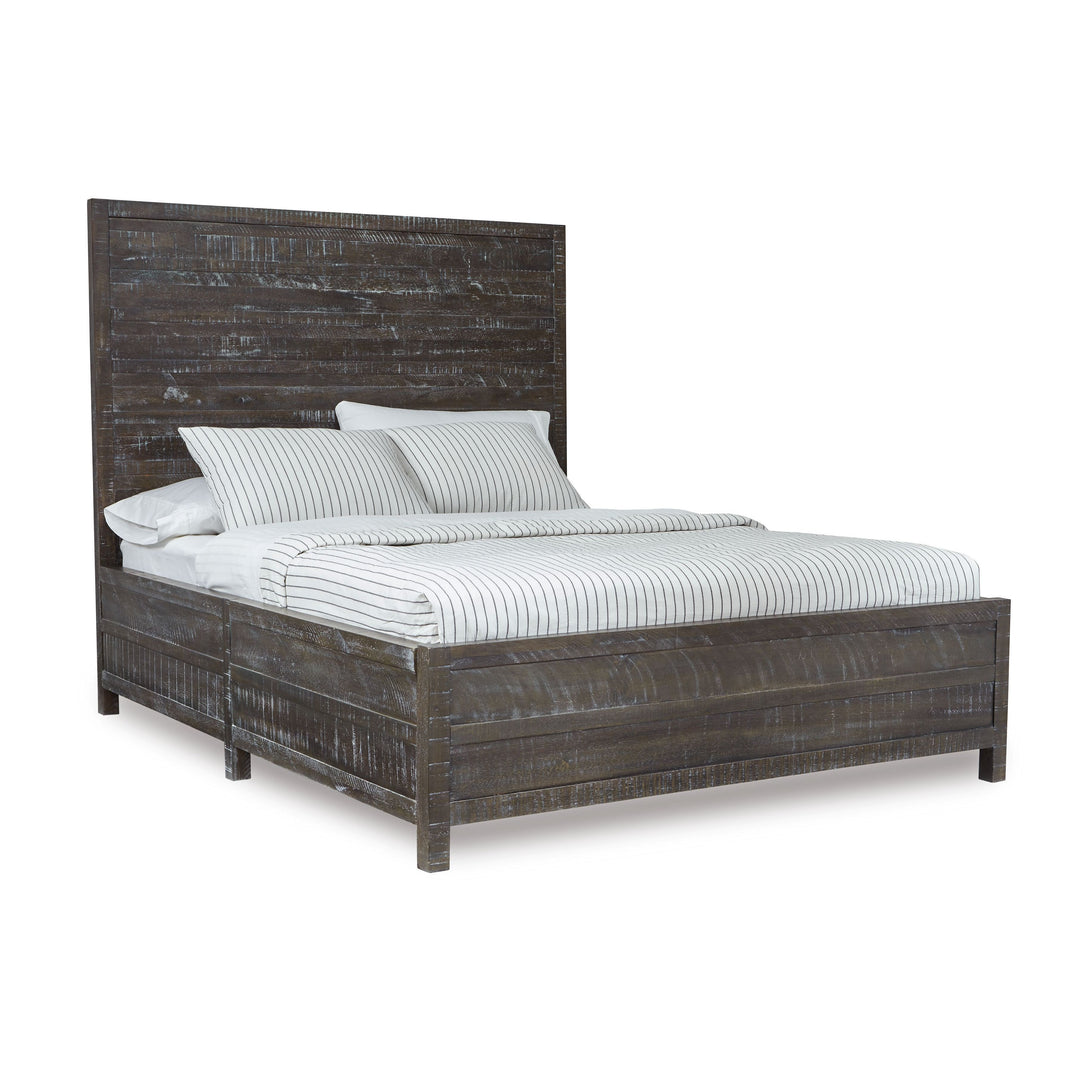Modus Furniture 8Tr9B5 Townsend Solid Wood Low Profile Bed In Gunmetal