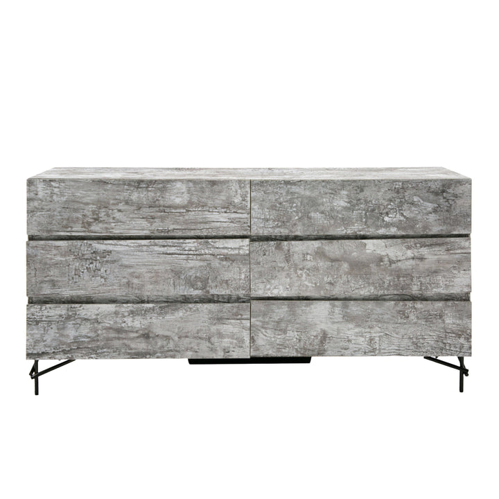 Aria - Italian Modern Multi Grey with texture Dresser