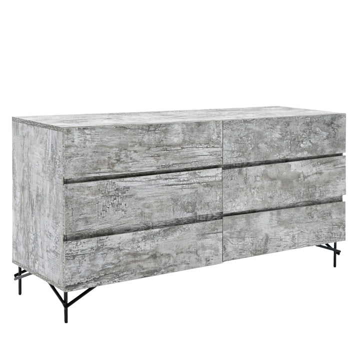 Aria  Italian Modern Multi Grey with texture Dresser