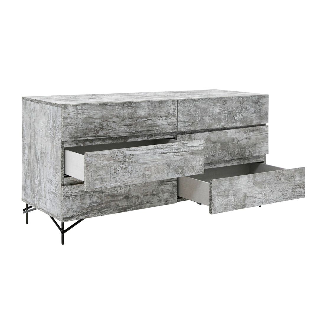 Aria - Italian Modern Multi Grey with texture Dresser