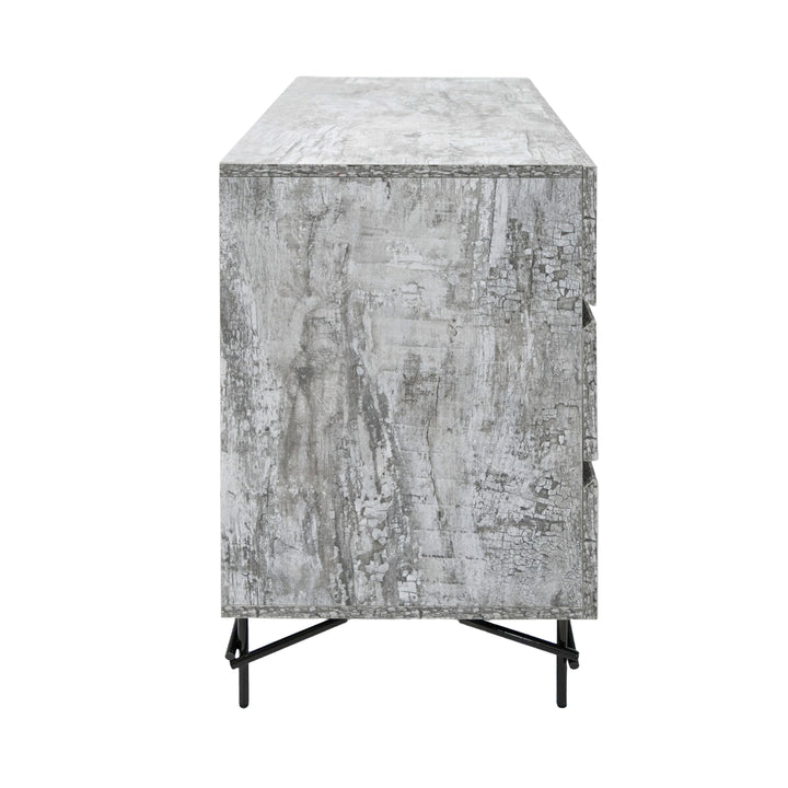 Aria - Italian Modern Multi Grey with texture Dresser - View 6