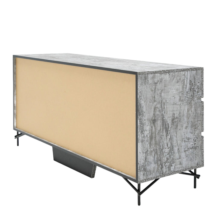 Aria - Italian Modern Multi Grey with texture Dresser - View 7