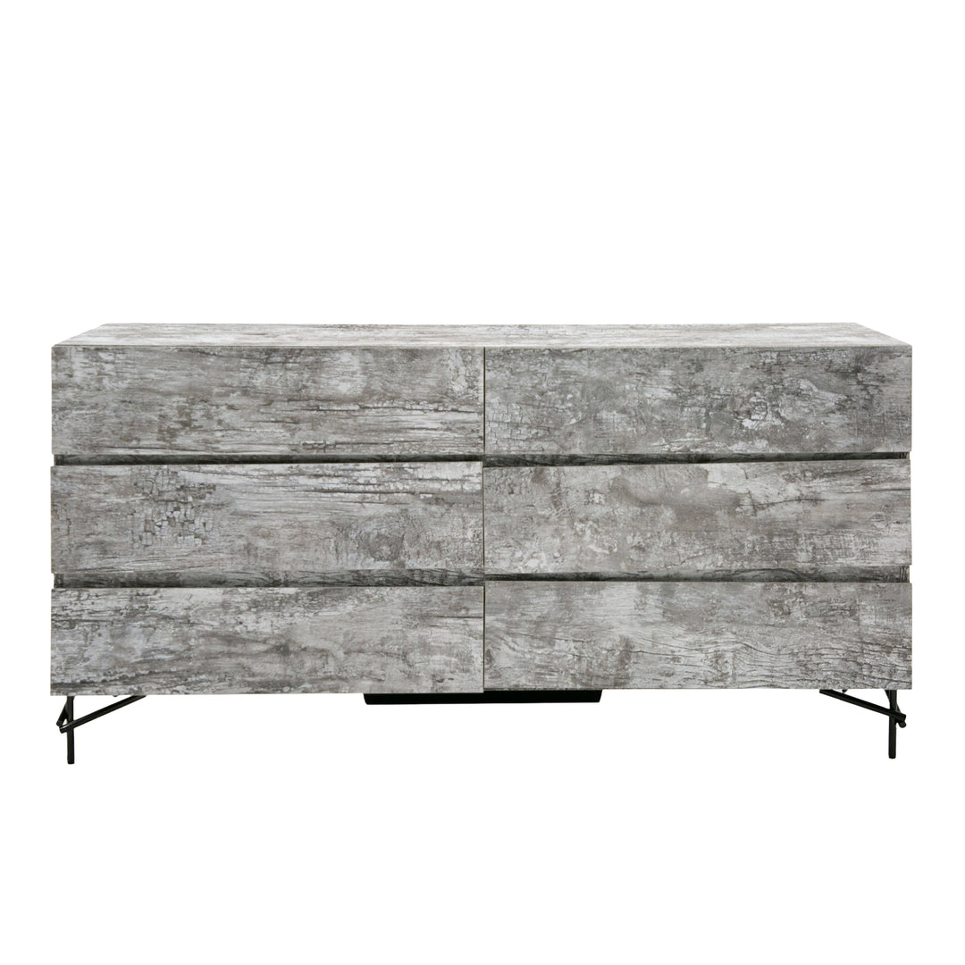 Aria  Italian Modern Multi Grey with texture Dresser