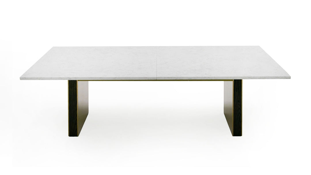 Auer  White Marble & Gold Dining Table