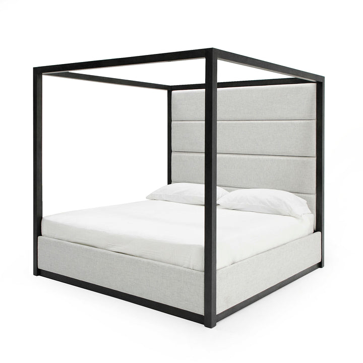 Manhattan  Contemporary Canopy Grey Bed eastern