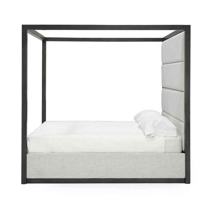 Manhattan  Contemporary Canopy Grey Bed queen