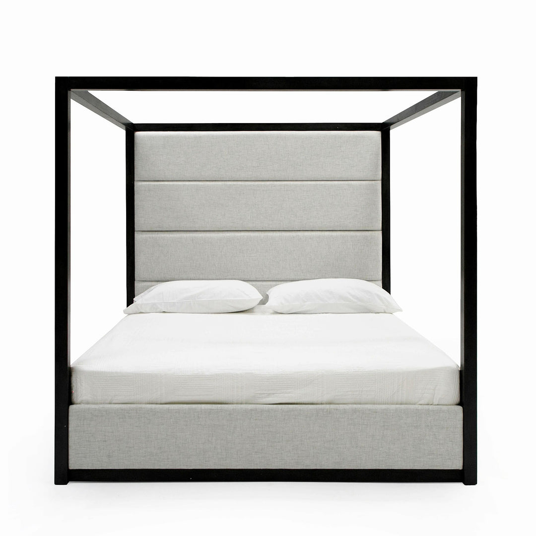 Manhattan  Contemporary Canopy Grey Bed
