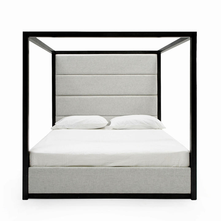 Manhattan  Contemporary Canopy Grey Bed
