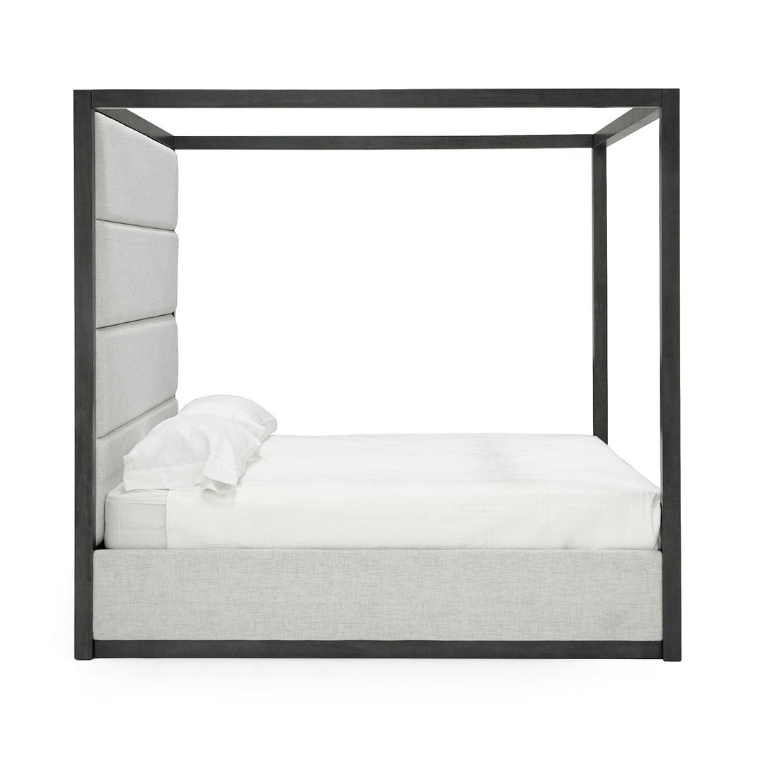Manhattan  Contemporary Canopy Grey Bed