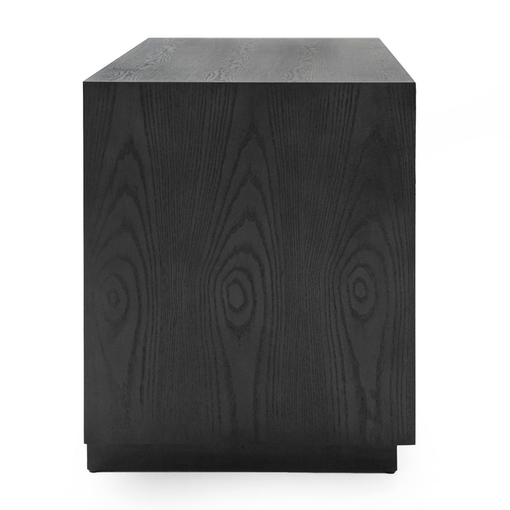 Manhattan - Contemporary Grey and Gold Nightstand - View 5