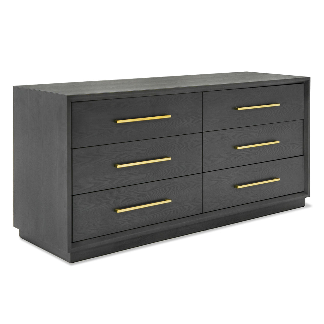 Manhattan- Contemporary Grey and Gold Dresser