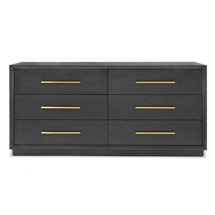 Manhattan- Contemporary Grey and Gold Dresser