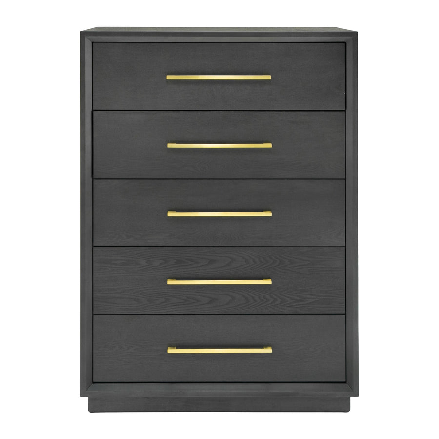 Manhattan- Contemporary Grey and Gold Chest