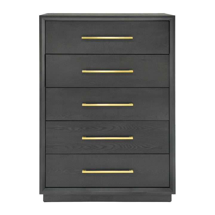 Manhattan Contemporary Grey and Gold Chest