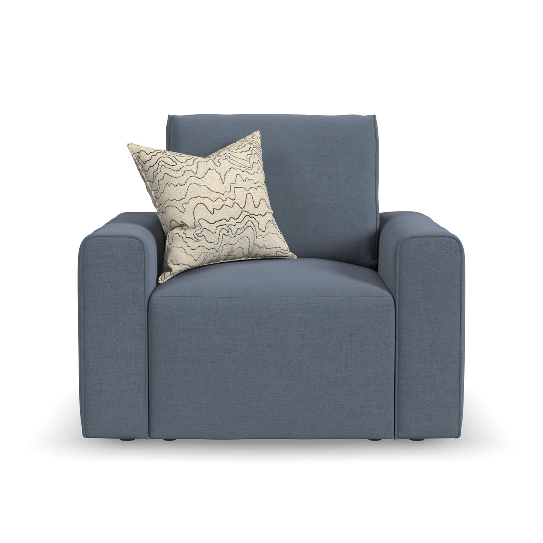 Dawson  Stationary Chair  Blue