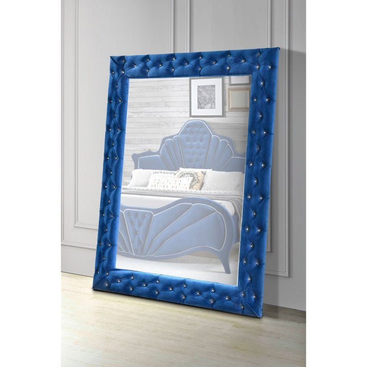 Dante - Accent Floor Mirror - Blue Velvet