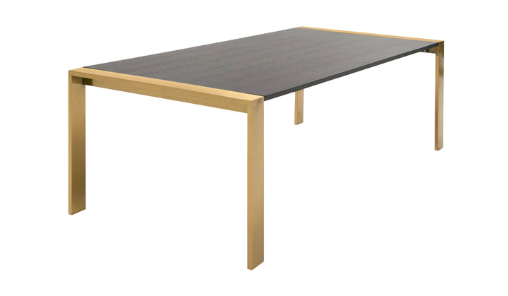 Fauna - Modern Wenge and Brass Dining Table