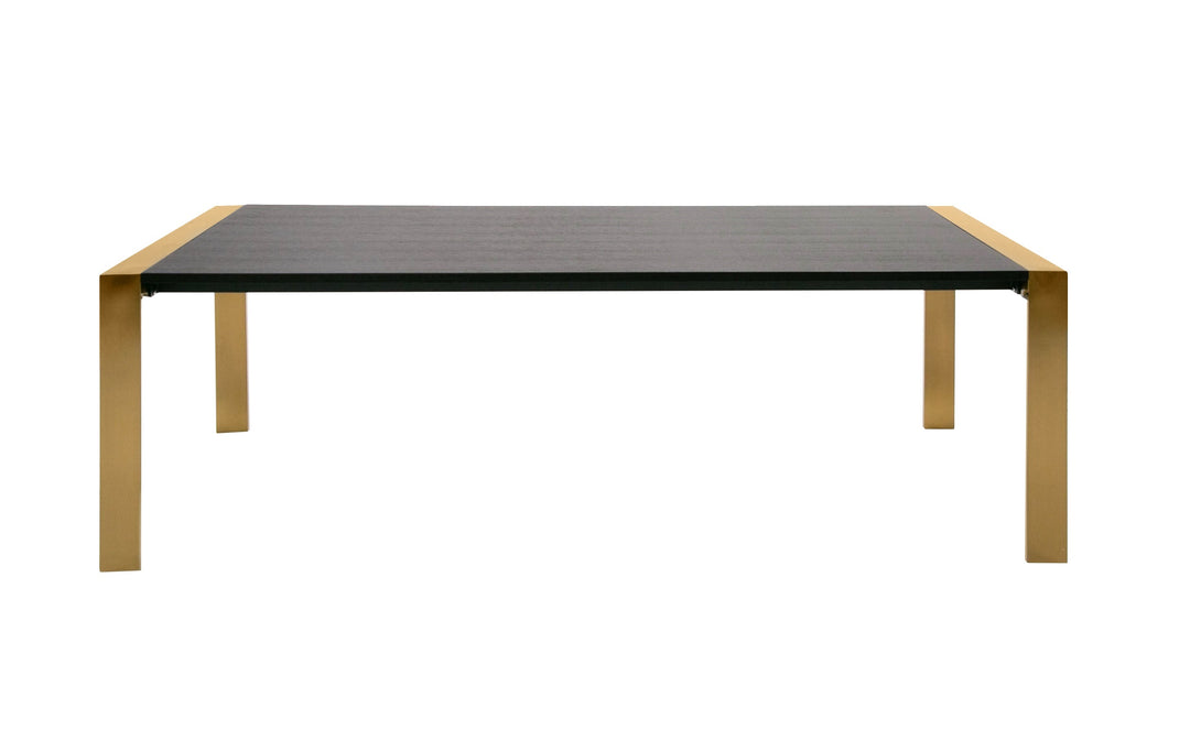Fauna - Modern Wenge and Brass Dining Table