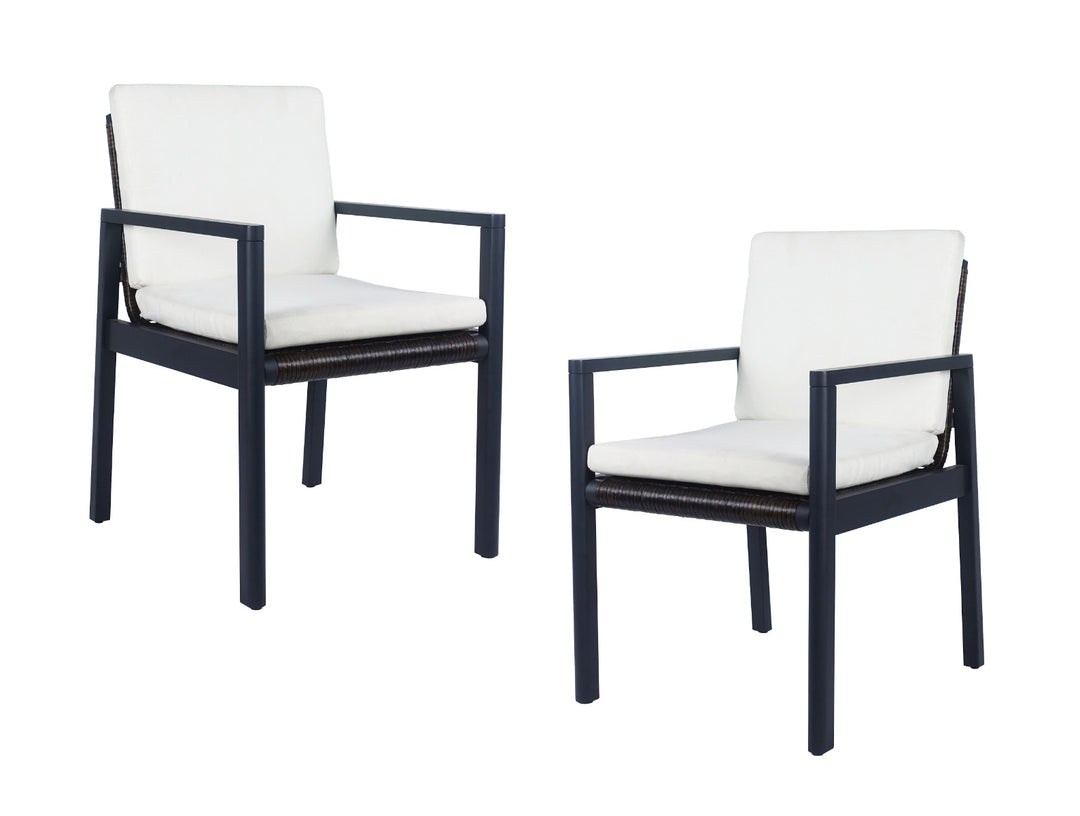 Cuba - Modern Outdoor Dining Chair Set of 2