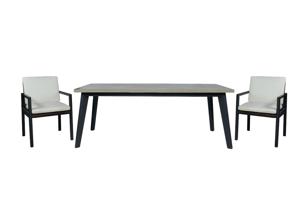Cuba - Modern Outdoor Dining Chair Set of 2 - View 4