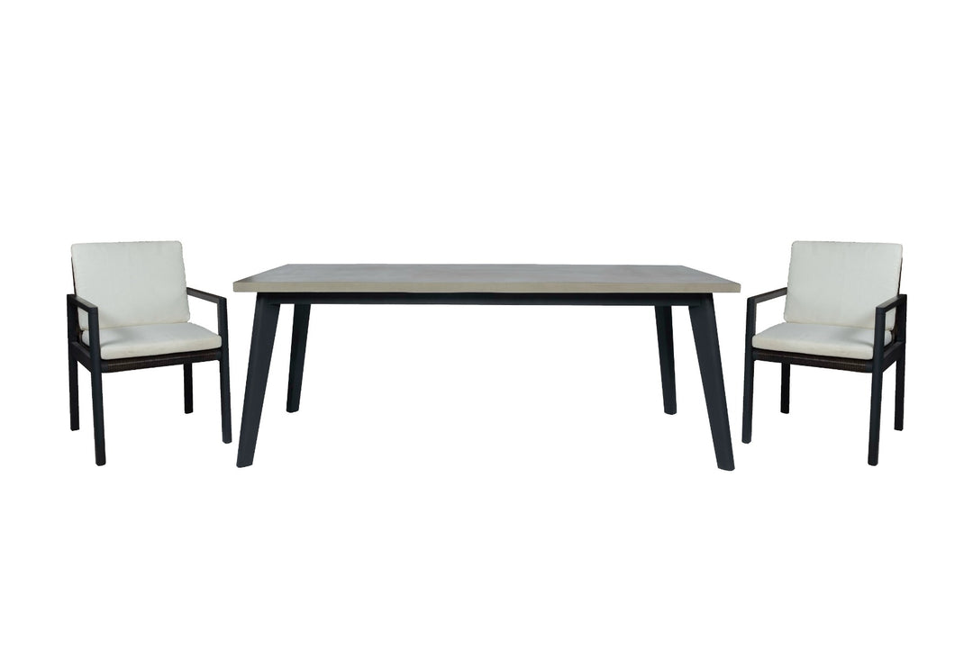 Cuba - Modern Outdoor Dining Chair Set of 2