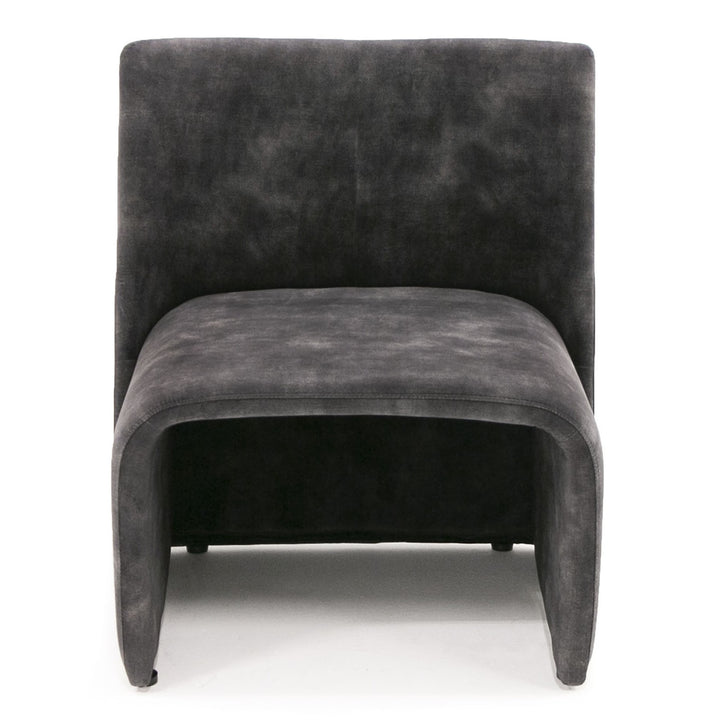 Modern Jarvis Accent Dark Grey Fabric Chair