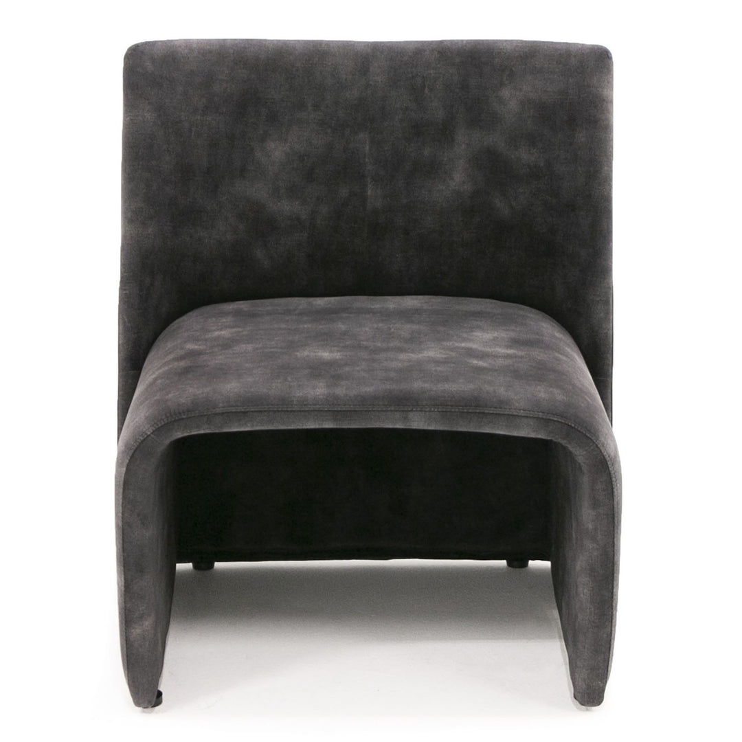 Modern Jarvis Accent Dark Grey Fabric Chair