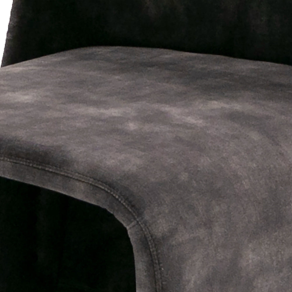 Modern Jarvis Accent Dark Grey Fabric Chair - View 5