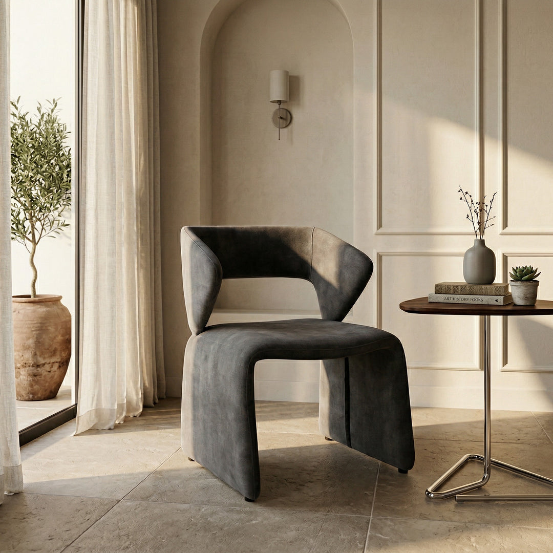 Modern Linus Accent Light Grey Chair