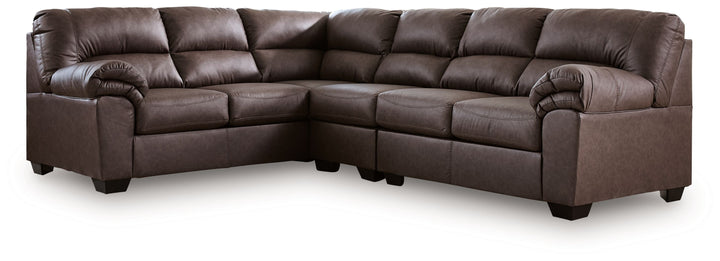 WillowBend - 3-Piece Sectional With LAF Sofa With Corner Wedge - Umber by Ashley Furniture product image