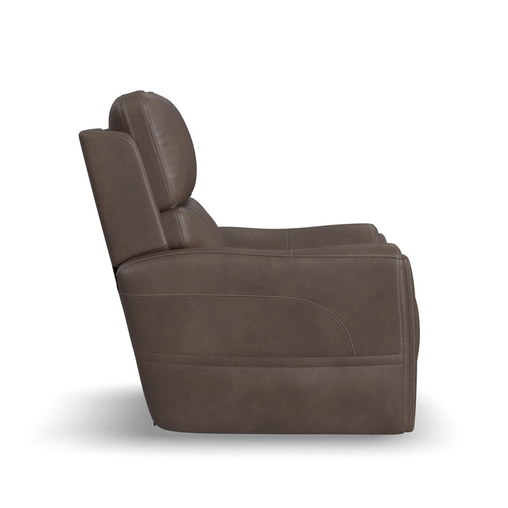 Carter Fabric Power Lift Recliner with Power Headrest, Lumbar, Heat &amp; Massage in Cappuccino