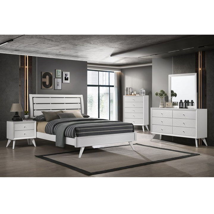 Cerys - Eastern King Bed - White