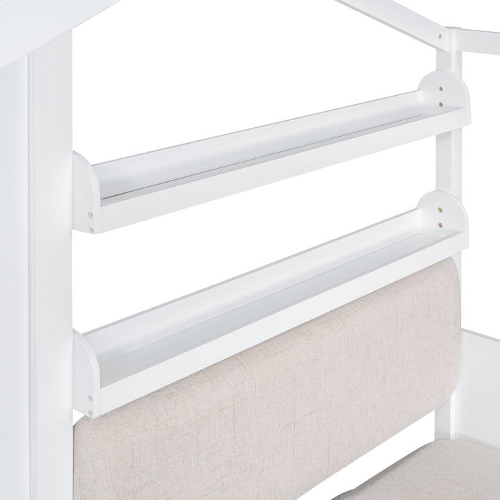 twin-size-house-bed-two-drawers-sofa-and-storage-shelf-white