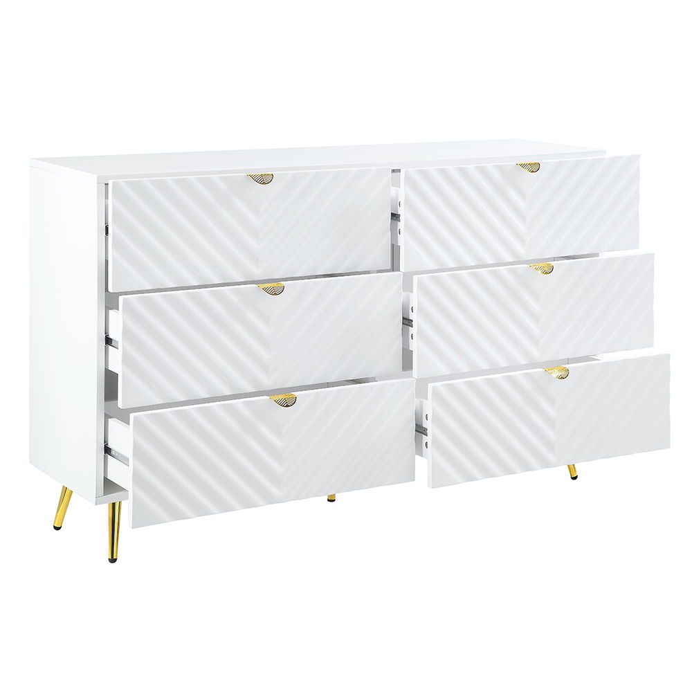Gaines - Dresser - White High Gloss