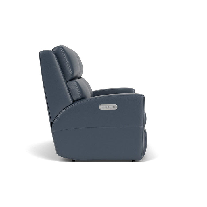 Catalina Leather Power Reclining Loveseat, Power Headrests Blue