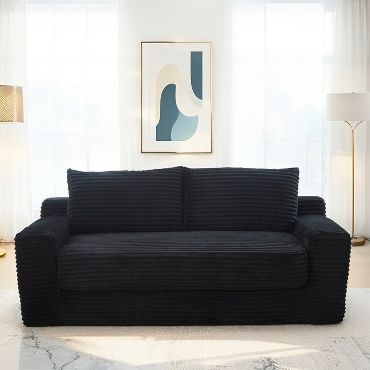 convertible-sofa-sleeper-with-memory-foam-steel-frame-corduroy-fabric