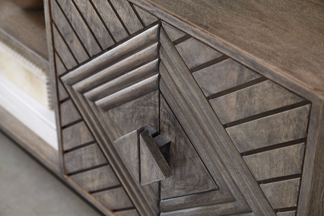 Treybrook - 2 Door Accent Cabinet - Distressed Gray