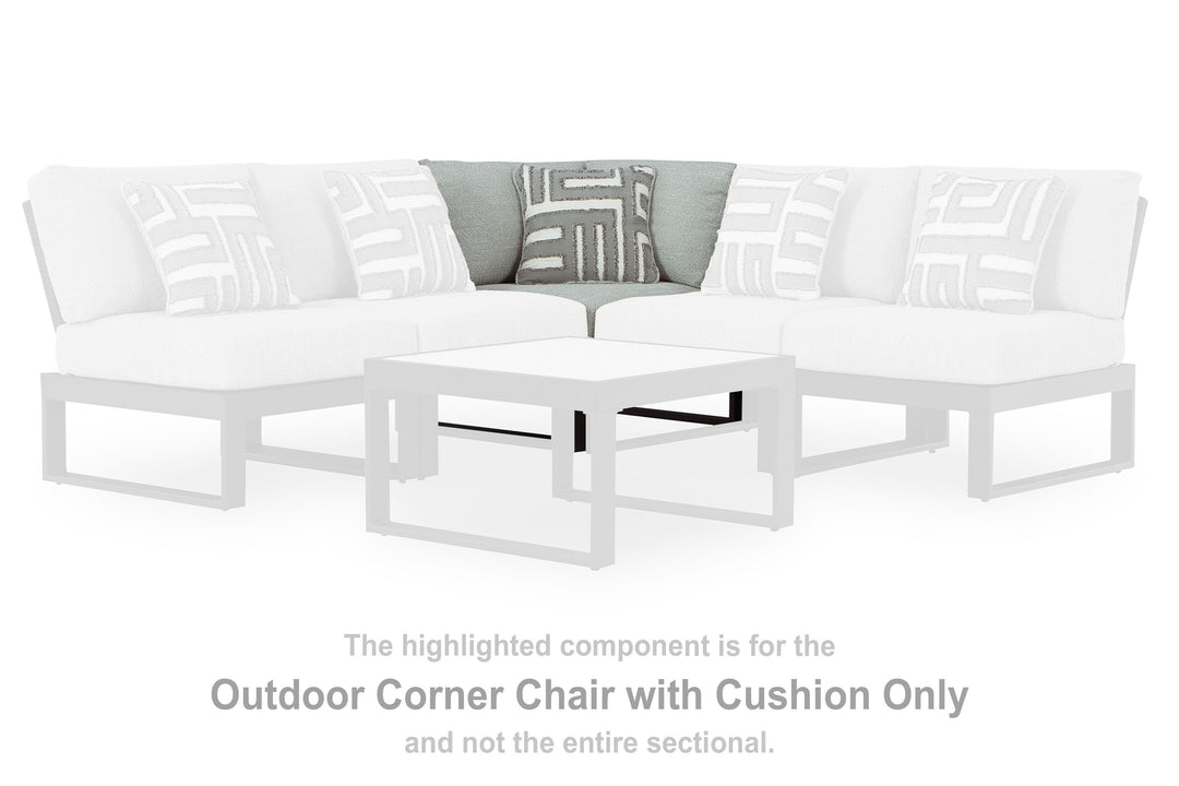 Beachloft - Corner With Cushion - Black / Gray