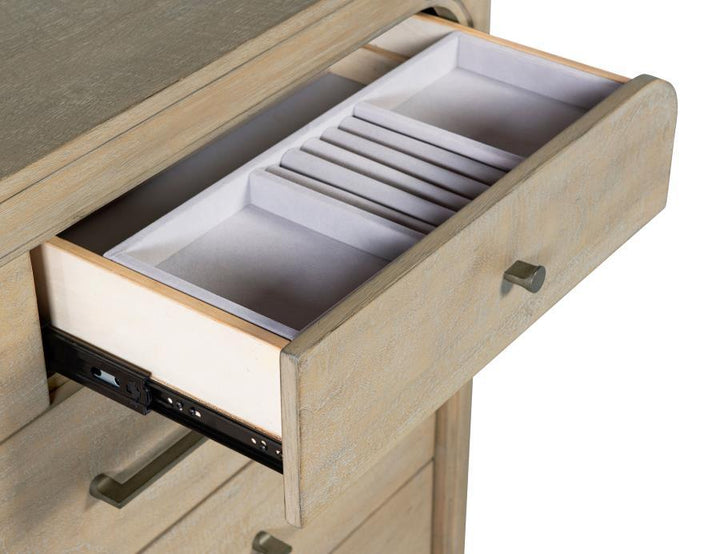 Solano - 9-Drawer Bedroom Dresser Cabinet - Weathered Mango