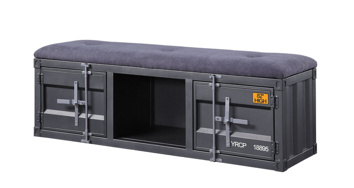 Cargo - Bench With Storage - Gray / Gunmetal