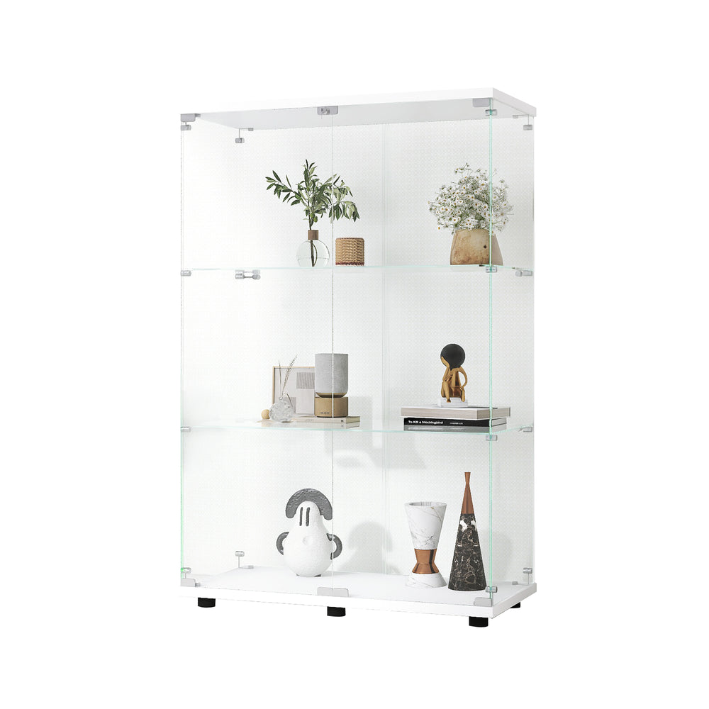 two-door-glass-display-cabinet-3-shelves-with-door-floor-standing-curio-bookshelf-white